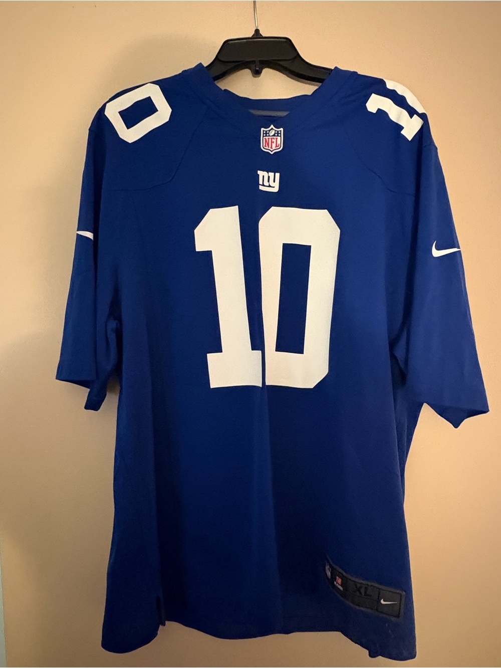 NFL Men’s Royal Blue Jersey #10 with White Accents